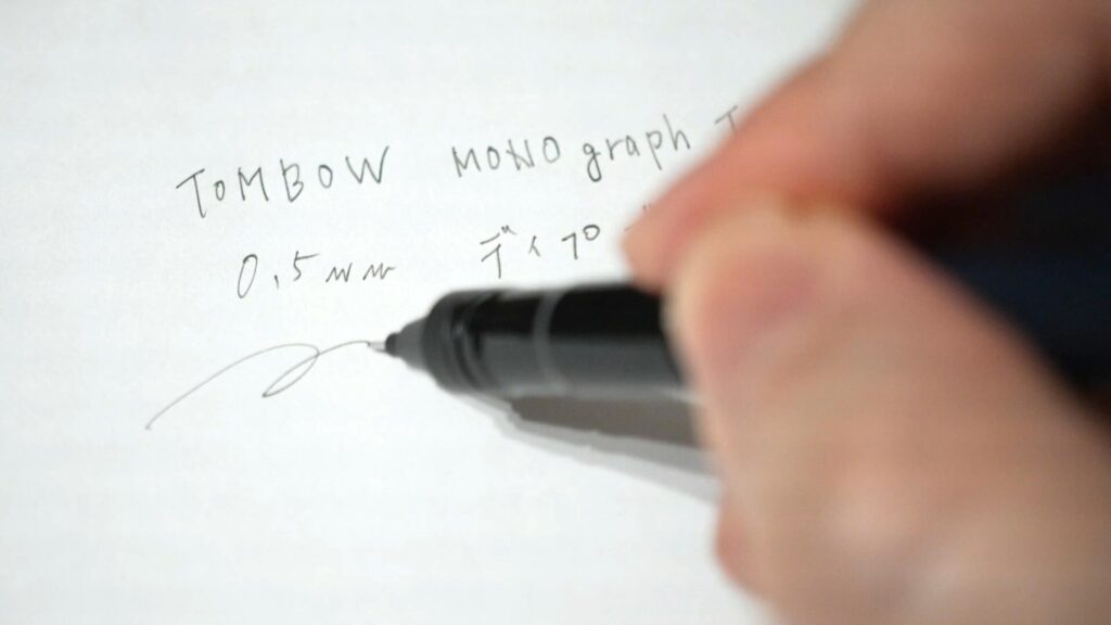 TOMBOW モノグラフチューン 書き心地チェック