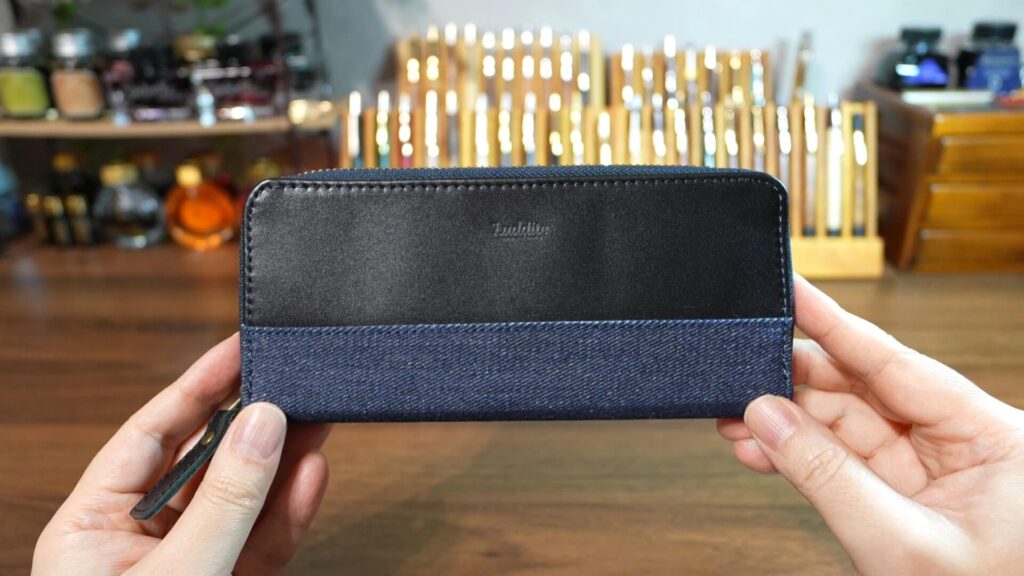 ラダイト 革コンビラウンドジップペンケース2 外観