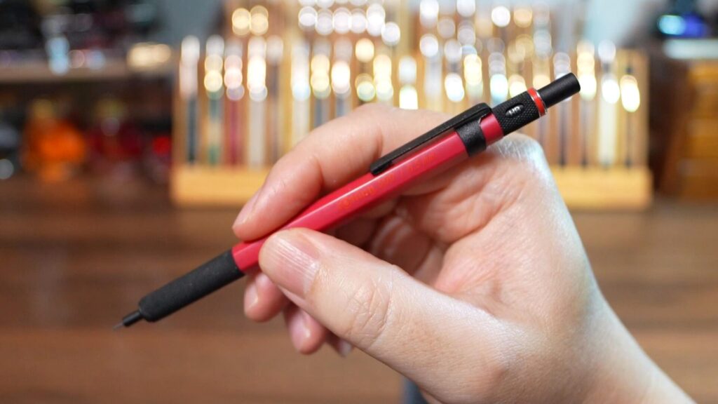 rotring500 レッド シャープペンシル 外観