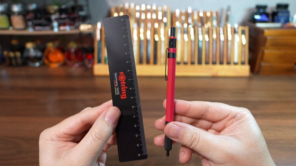 rotring500 レッド シャープペンシル セット外観